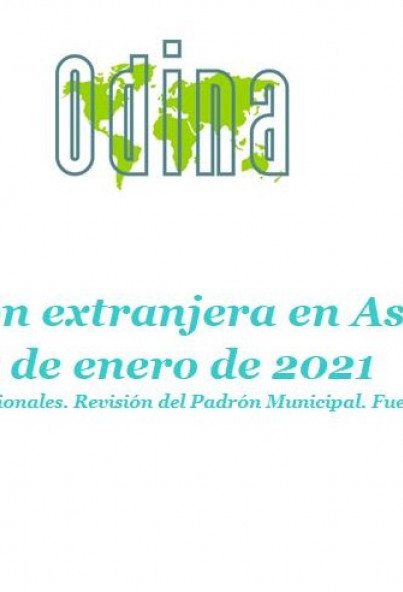 Población Extranjera En Asturias. Año 2021. Datos provisionales