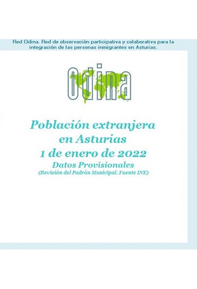 Población Extranjera En Asturias. Año 2022 (Datos Provisionales)
