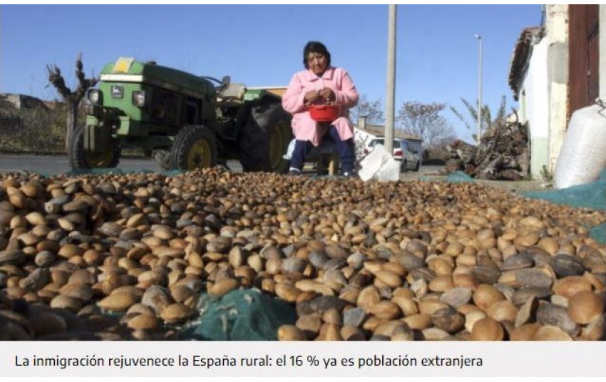La inmigración rejuvenece la España rural: el 16 % ya es población extranjera