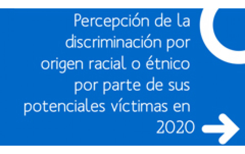Estudio sobre la percepción de la discriminación por origen racial o étnico por parte de sus potenciales víctimas en 2020.