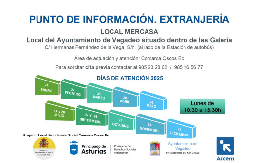 Punto de Información Vegadeo. Extranjería