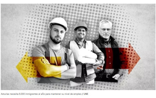 El necesario relevo laboral: Asturias precisa 6.000 inmigrantes al a&ntilde;o para mantener su nivel de empleo