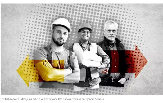 Los trabajadores extranjeros cubren ya dos de cada tres nuevos empleos que genera Asturias