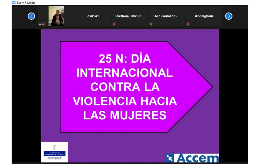 Taller para la Inclusión ODINA: 25 de noviembre. Día Internacional de la Eliminación de la Violencia contra la Mujer