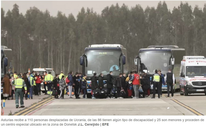 Asturias ya ha acogido a más de 300 refugiados de la guerra en Ucrania