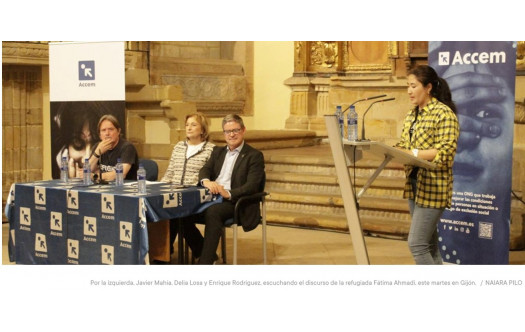 Los refugiados alzan la voz en Gijón y reclaman "vías de entrada legales"